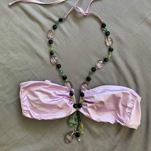 Beach bunny swimwear lavender and gems bikini top